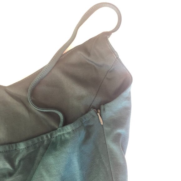 Blue-Green Sundress with Wrap Skirt and Side Zip NWT - Picture 7 of 10